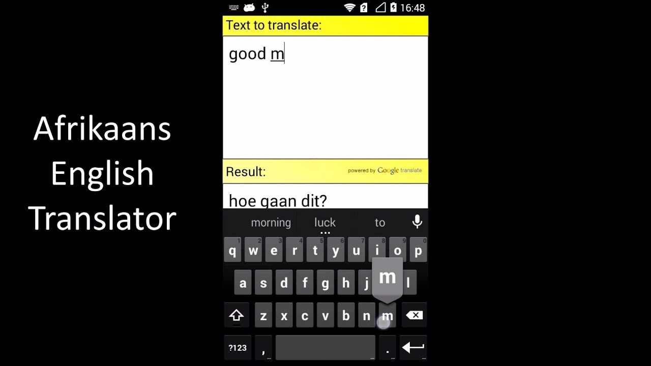 Slot translation afrikaans to english dictionary